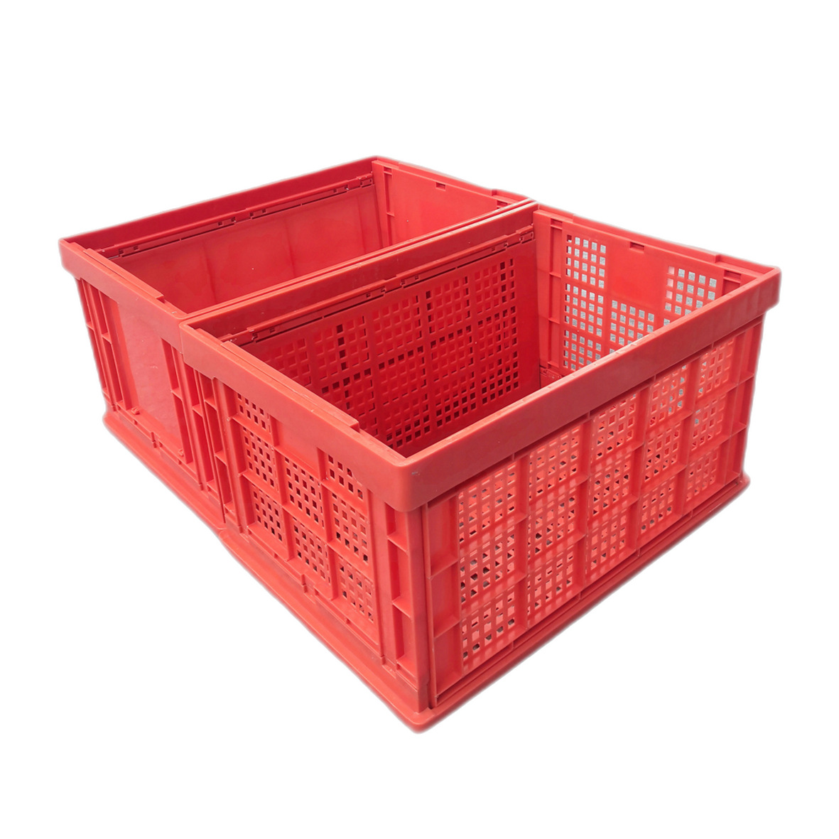 折叠周转箱折叠物流箱可折叠式塑料箱折叠周转塑胶框子配件运输箱