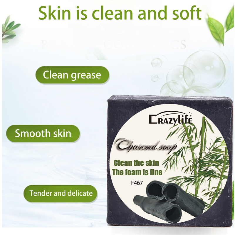 Crazylife Tea Tree Bamboo Charcoal Essential Oil Handmade Soa Black Head Dee Cleaning Waste Horns Facial Clean_voghion.com