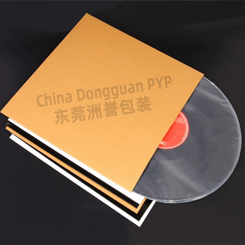 LP bolsa de registro de vinilo de 7 pulgadas de 10 pulgadas de 12 pulgadas de 350g de cartón engrosado bolsa exterior de almacenamiento de discos de vinilo bolsa al por mayor