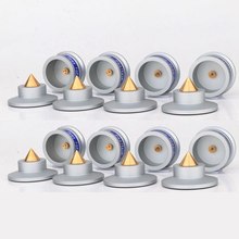 4个 颜色：银色 材质：铝合金 发烧音箱减震脚钉脚垫 音响CD胆机
