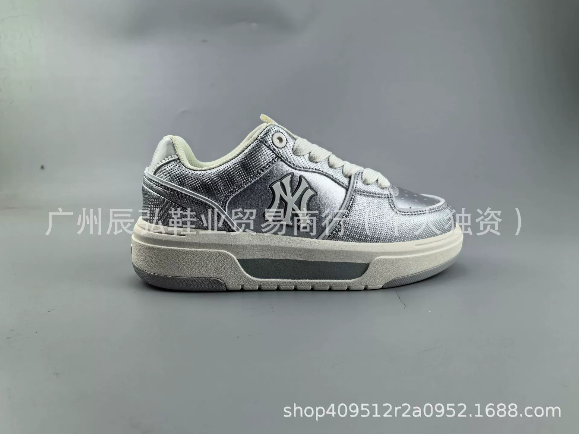 Потомковые MLB chunky liner basic NY ретро принт старшие туфли светлый тренд бренд старшего стиля