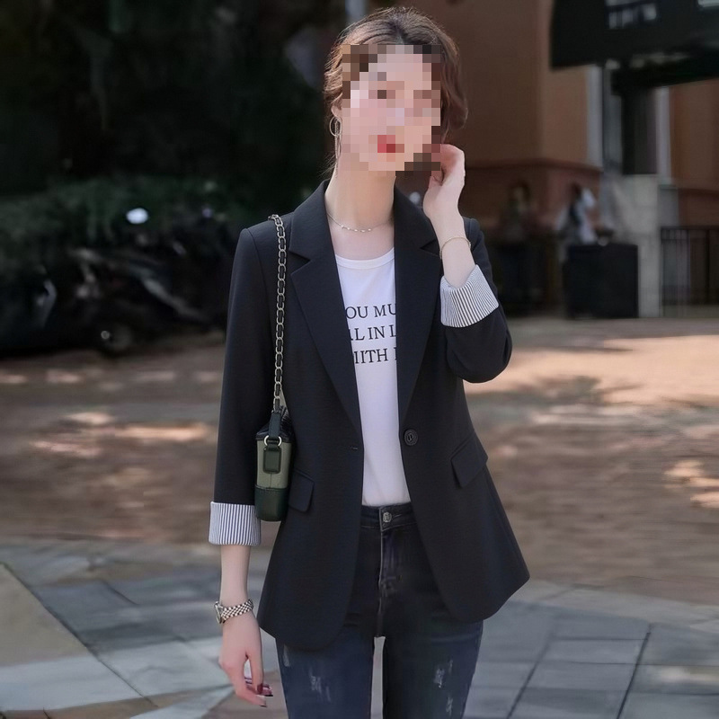 【150kg Plus Size Women's Clothing - Full Size Range】Women's Blazer 2026 Spring and Autumn New Korean Style Loose Fit