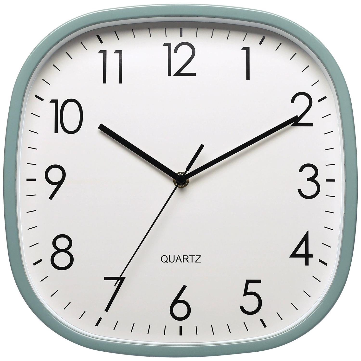 Living room wall clock 12-inch silent square with rounded corners night light home clock for wholesale/retail wall-mounted clock