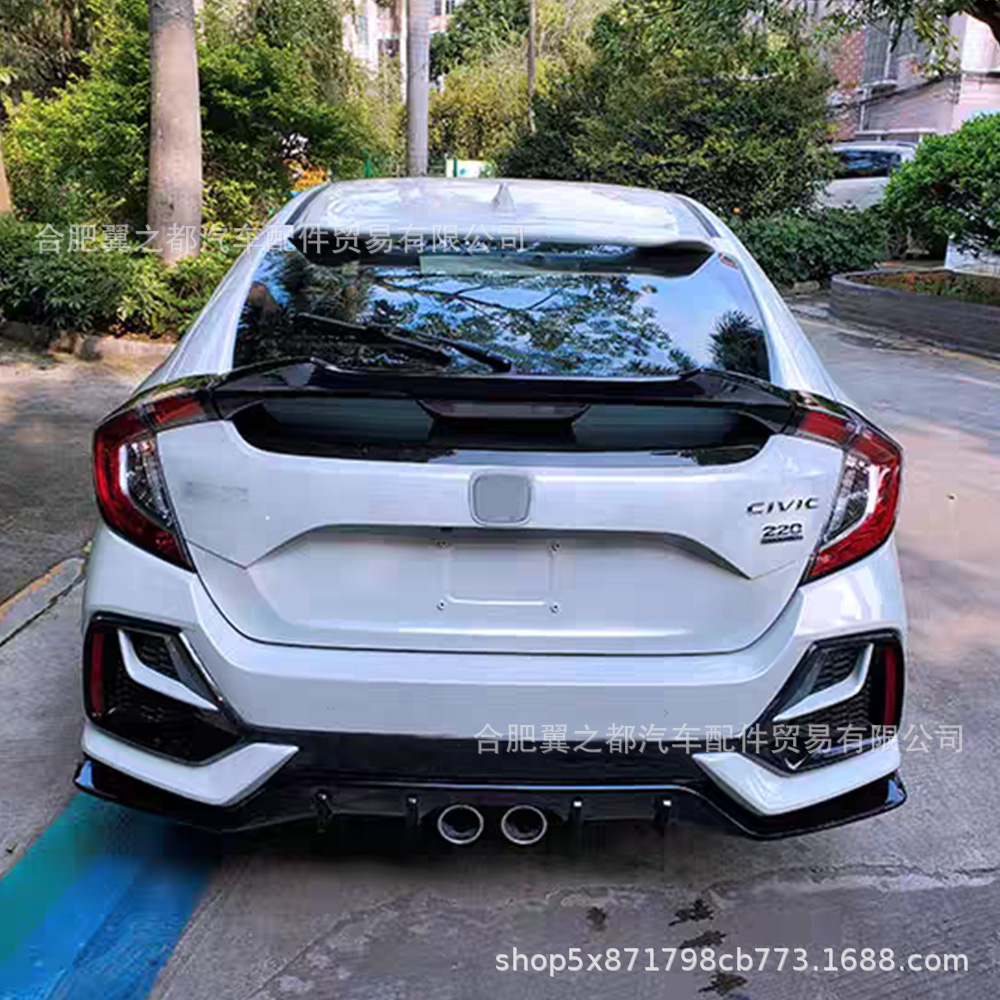 Suitable for 2016-2021 Hatchback Honda Civic Fk7 Rear Wing Modified Blade Style Punch-Free Car Fixed Wing