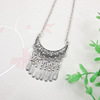 Classic ethnic silver retro accessory, necklace, Thailand, ethnic style