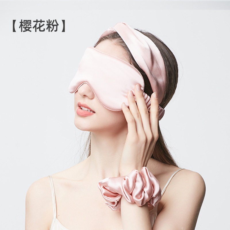 シルクアイマスク19 m 100% 桑シルク睡眠アイマスク遮光通気アイマスク刺繍ロゴクロスボーダー卸売り|undefined