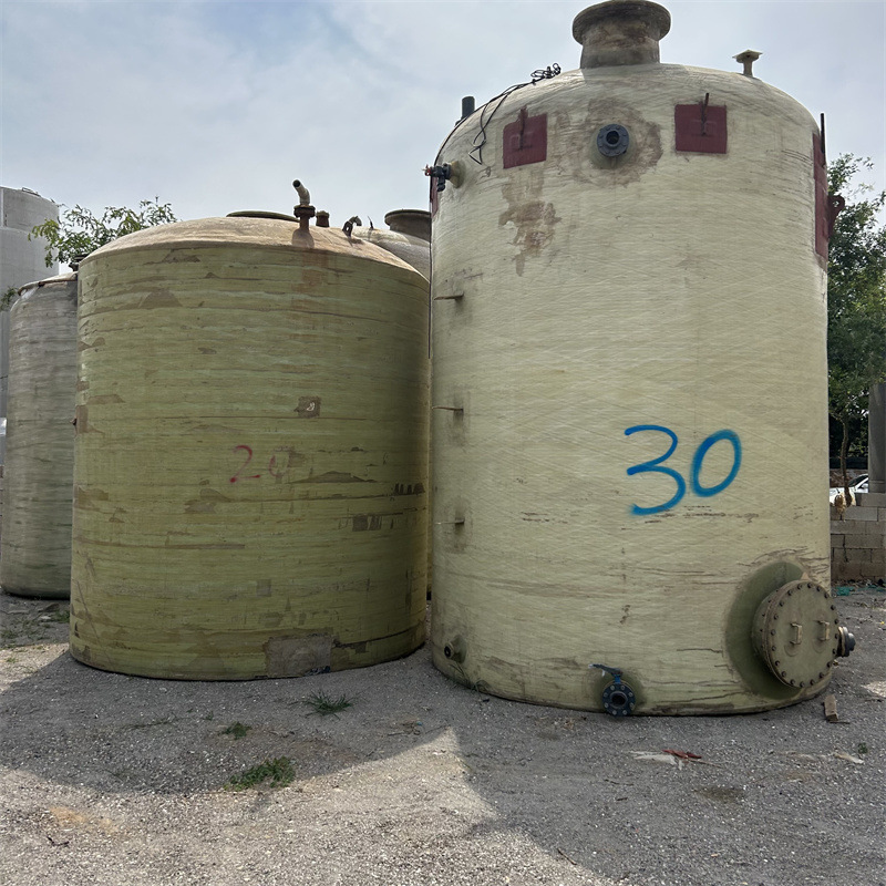 回收二手玻璃钢储罐  工业真空储存设备 立式液体酸碱储存罐