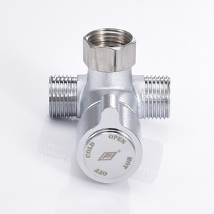 Wholesale Sensor Faucet Thermostatic Valve Three-Way Temperature Control Mixing Valve Surface-Mounted Water Heater Thermostatic Mixing Valve