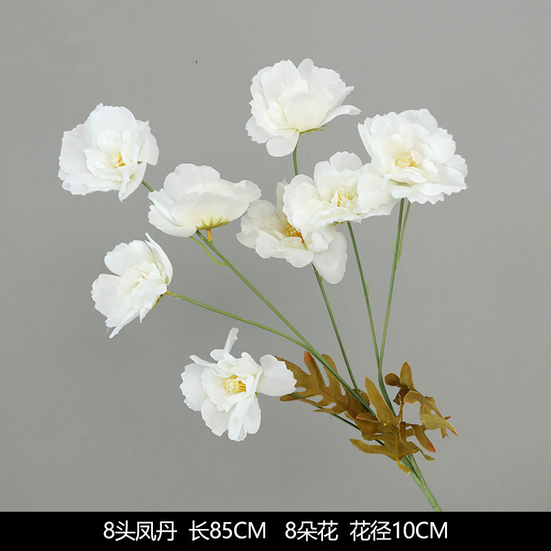 白い造花シーンアレンジメント花の造花ブーケ装飾造花造園アジサイシルクフラワー装飾花|undefined