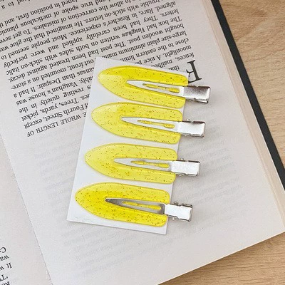 Заколки hairgrip в корейском стиле, простые элегантные пластиковые зажимы — 4 шт. на карточке, ассорти