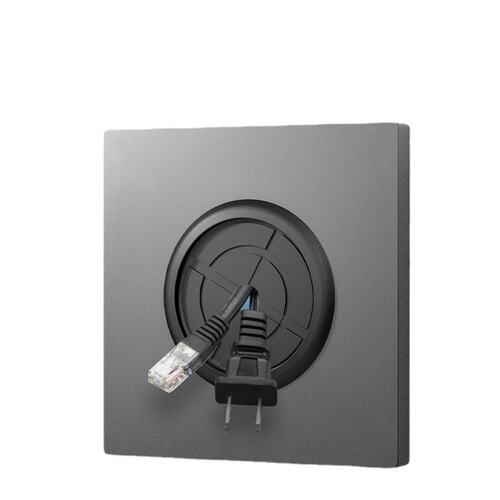 International electrician type 86 switch socket household decorative blank board with outlet hole TV network threading hole panel