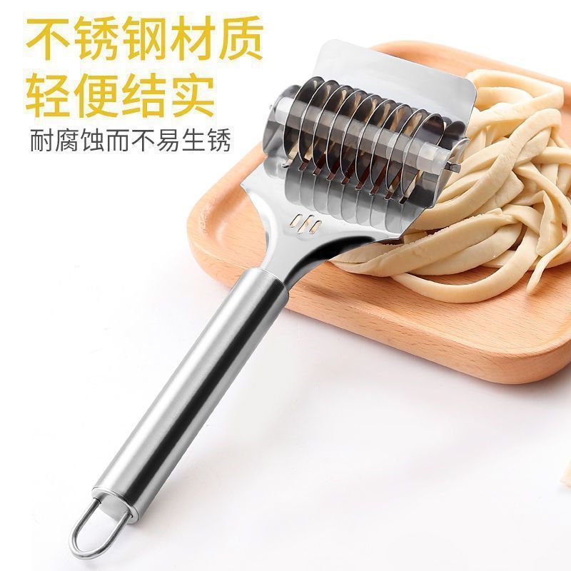 Cortador de Fideos Manual de Rodillo de Acero Inoxidable para Cocina image 2