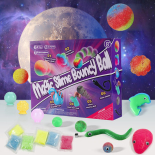 Children's Magic Slime Bouncy Ball Science Experiment Set Stem Handmade Decompression Educational Toys Wholesale Cross-Border