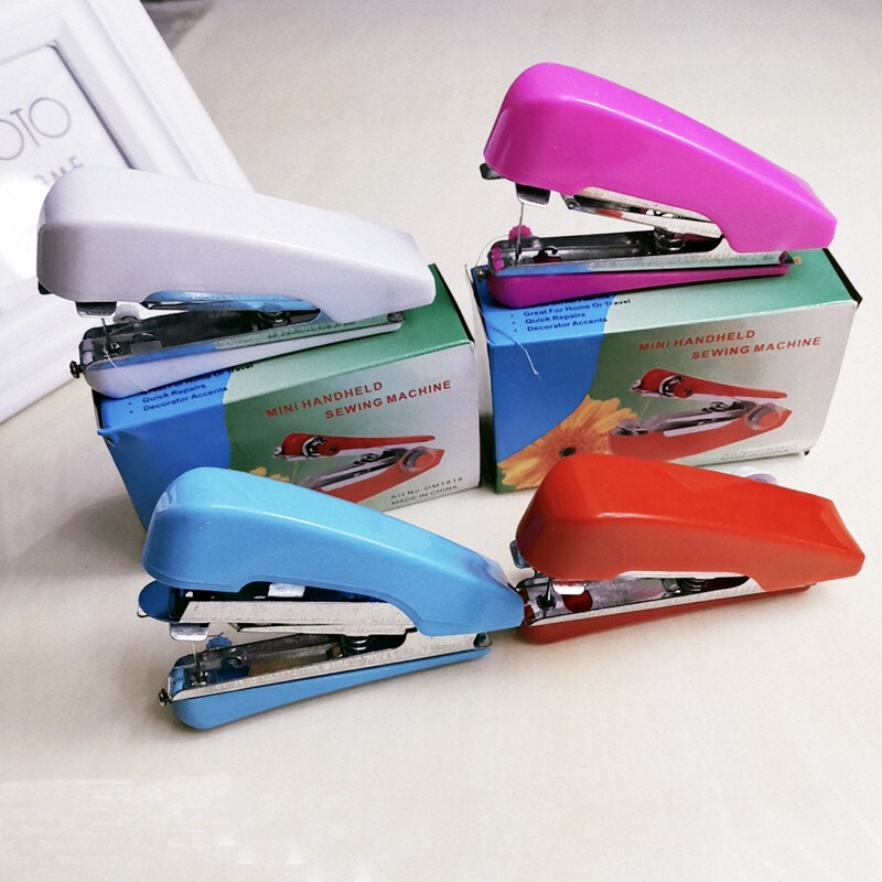 Handheld small sewing machine, portable mini micro handheld simple sewing tool, embroidery and tailoring machine, manual