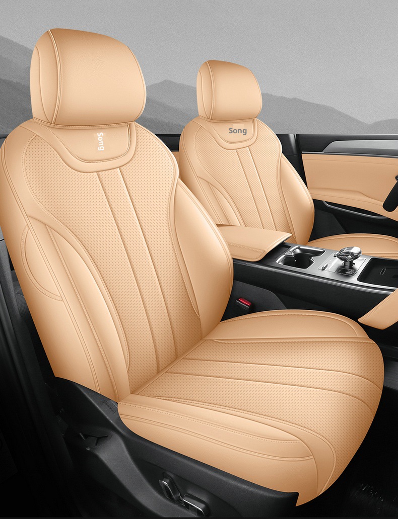 New Model Luxury Car Song Ldm-I Full Leather Car Seat Cushion, Four-Season Overseas Right-Hand Drive Seat Cover, Cross-Border Full-Cover Car Seat Cushion