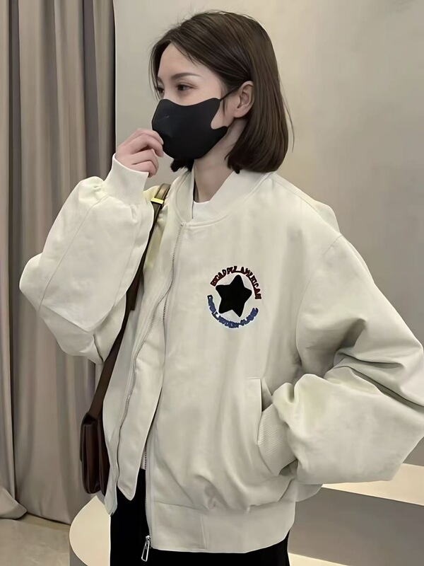 短款立领棒球服外套女2025秋装新款时尚百搭休闲宽松显瘦夹克上衣|undefined