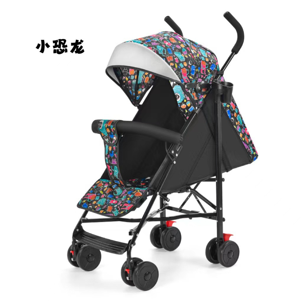 Carrinche de bebé plegable con boca ultraligera que se puede sentar y acostar para niños y pasear para viajar