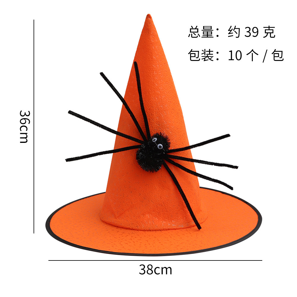 Sombrero de araña naranja