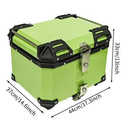 Pl Cross-Border Motorcycle Tail Box, Motorcycle trunk - 45l-all-light-green