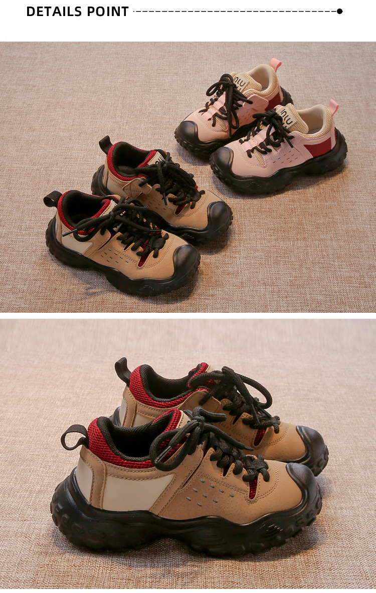 Jungen 2024 Frühling und Herbst Bergsteigen Weiche Sohlen Anti-Rutsch Weibliche Baby Sport Mode Kinder Casual Single_voghion.com