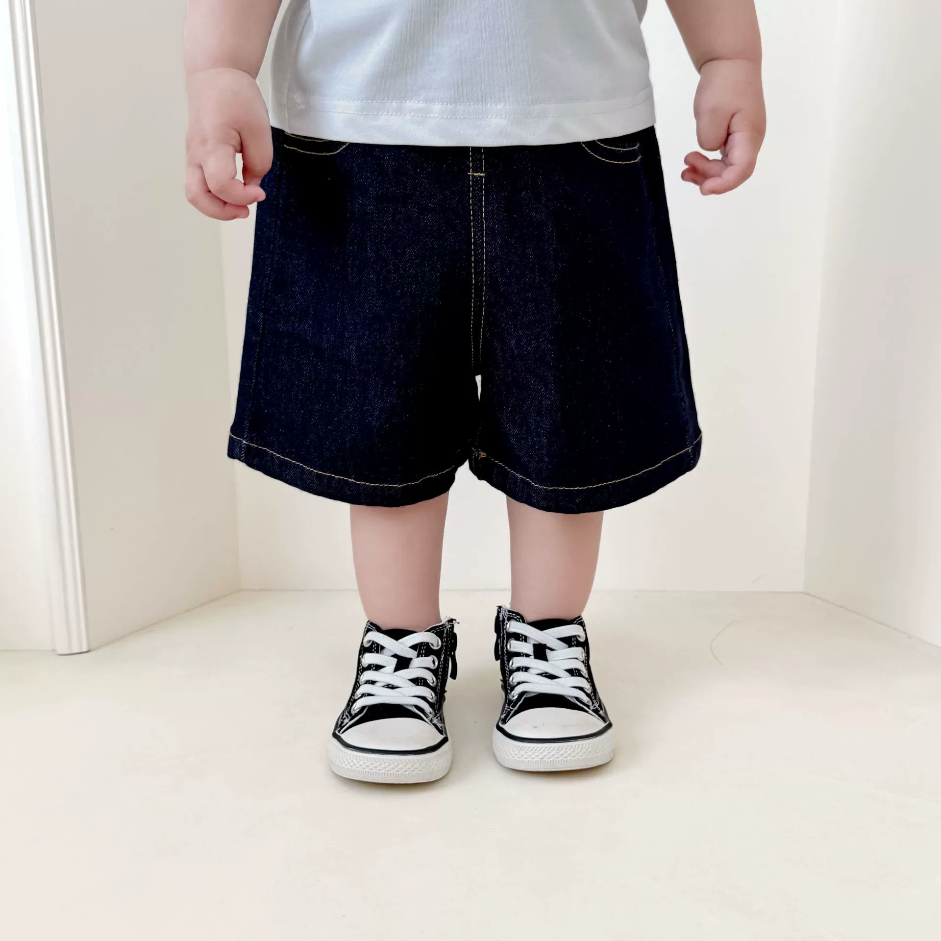 Summer denim skirt for boys, shorts, children's trousers for leisure girl's, does not fade, western style