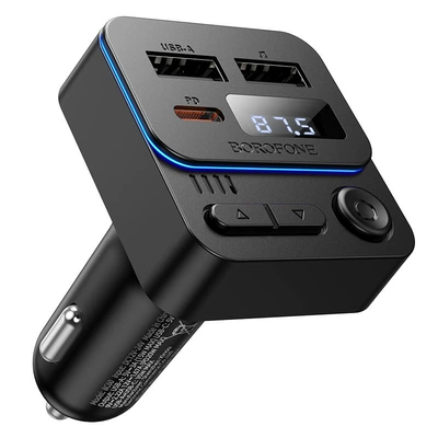 Borofone Bc60 35W(1A1C) Car Bluetooth Fm Transmitter Fast Charging Car Charger Car Mp3