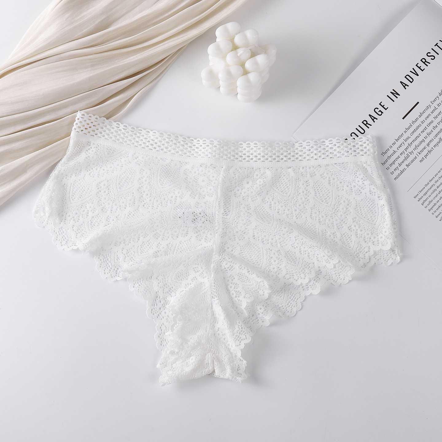 Nuevas pantalones de encaje delgadas sexy puramente belleza de la cintura aérea sin fijación de pantalones de belleza de la mujer al por mayor