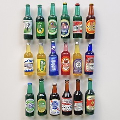 ビールのミニシミュレーションの小さい瓶の小さい瓶のdiyのヘアピンの置物の部品の耳飾りの手作りの材料のクリームのゴム