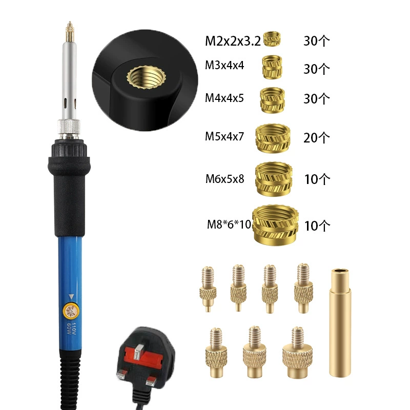 Pyrography & soldering adapter kit, brass tips, M4/M5 adapters, multi‑piece sets up to 311 pcs