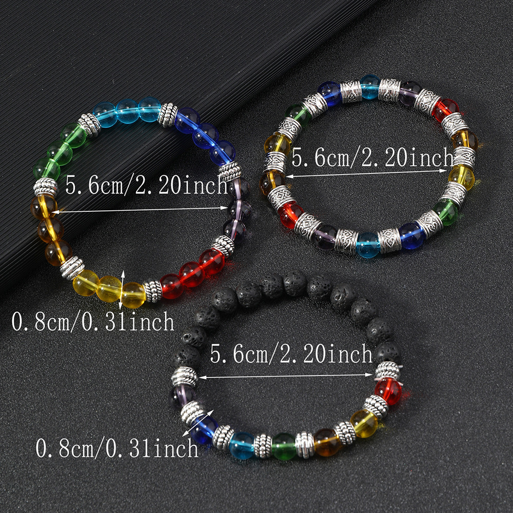 Simple Style Geometric Glass Beaded Couple Bracelets display picture 7
