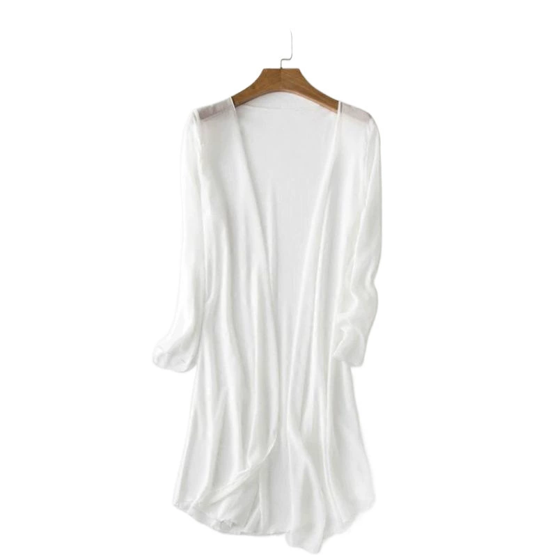 Beach spring summer cardigan, long cloak, jacket, mid-length, plus size