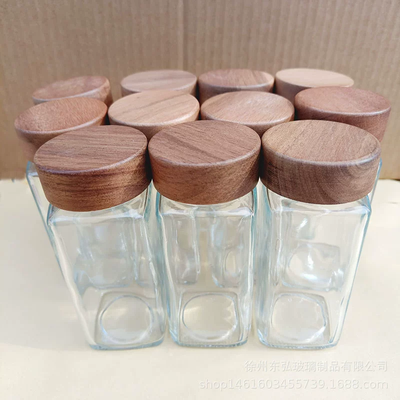 Square glass set, 4 oz, 24 pieces, 120 ml