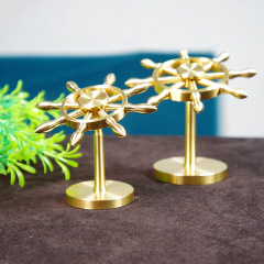 純銅領航舵黃銅工藝品時來運轉風生水起風車轉轉禮品銅擺件批發
