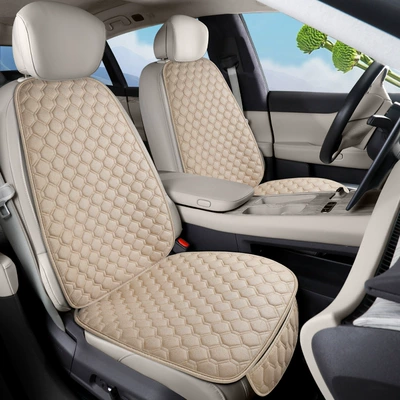 Cross-border direct supply of Temu car seat cushions, single-piece all-season seat cushions made of linen, linen seat cushions without bundles, wholesale for foreign trade