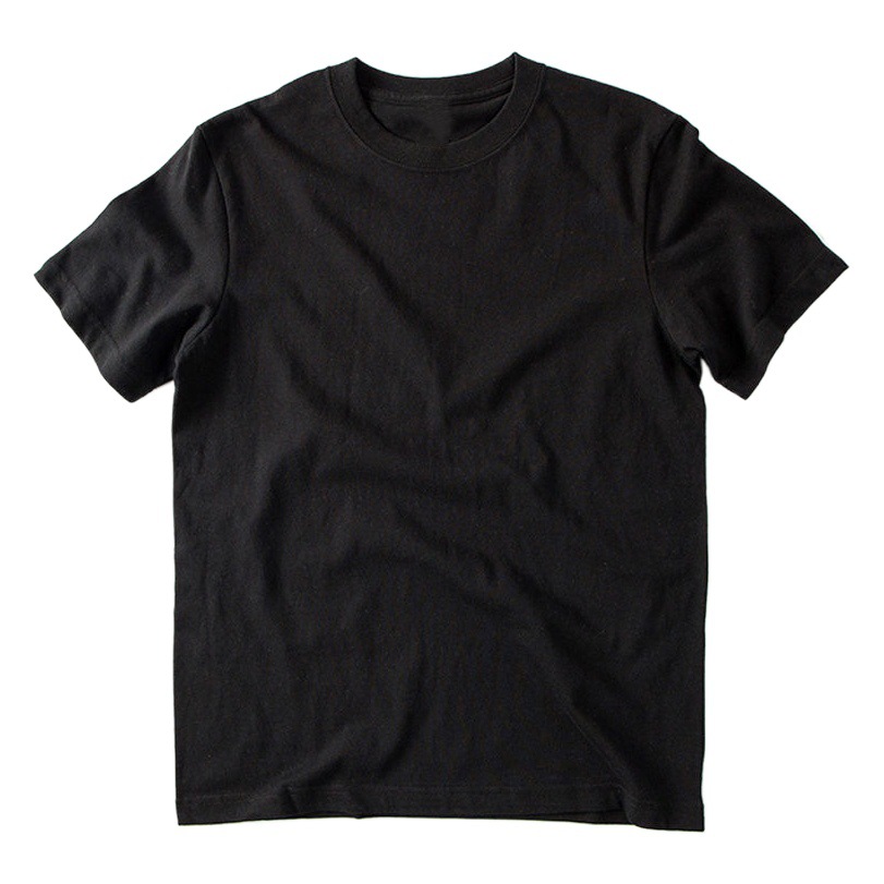 Camiseta de manga corta de verano de los hombres de color sólido cuello redondo media manga versátil algodón simple suelta estilo coreano moda Comercio exterior camisa de fondo