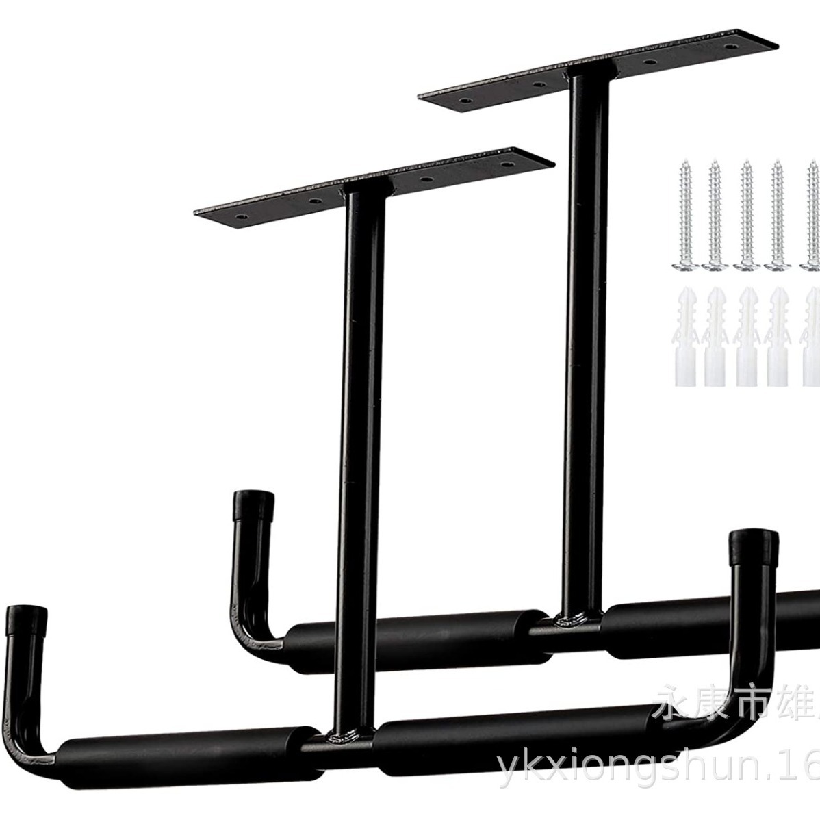跨境亚马逊热销车库挂钩顶装置物架重物挂钩钢管挂钩置物架保护套