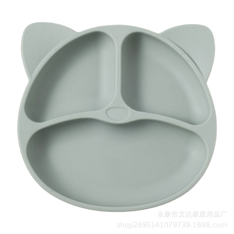 Placa de gato de dibujos animados verde oscuro