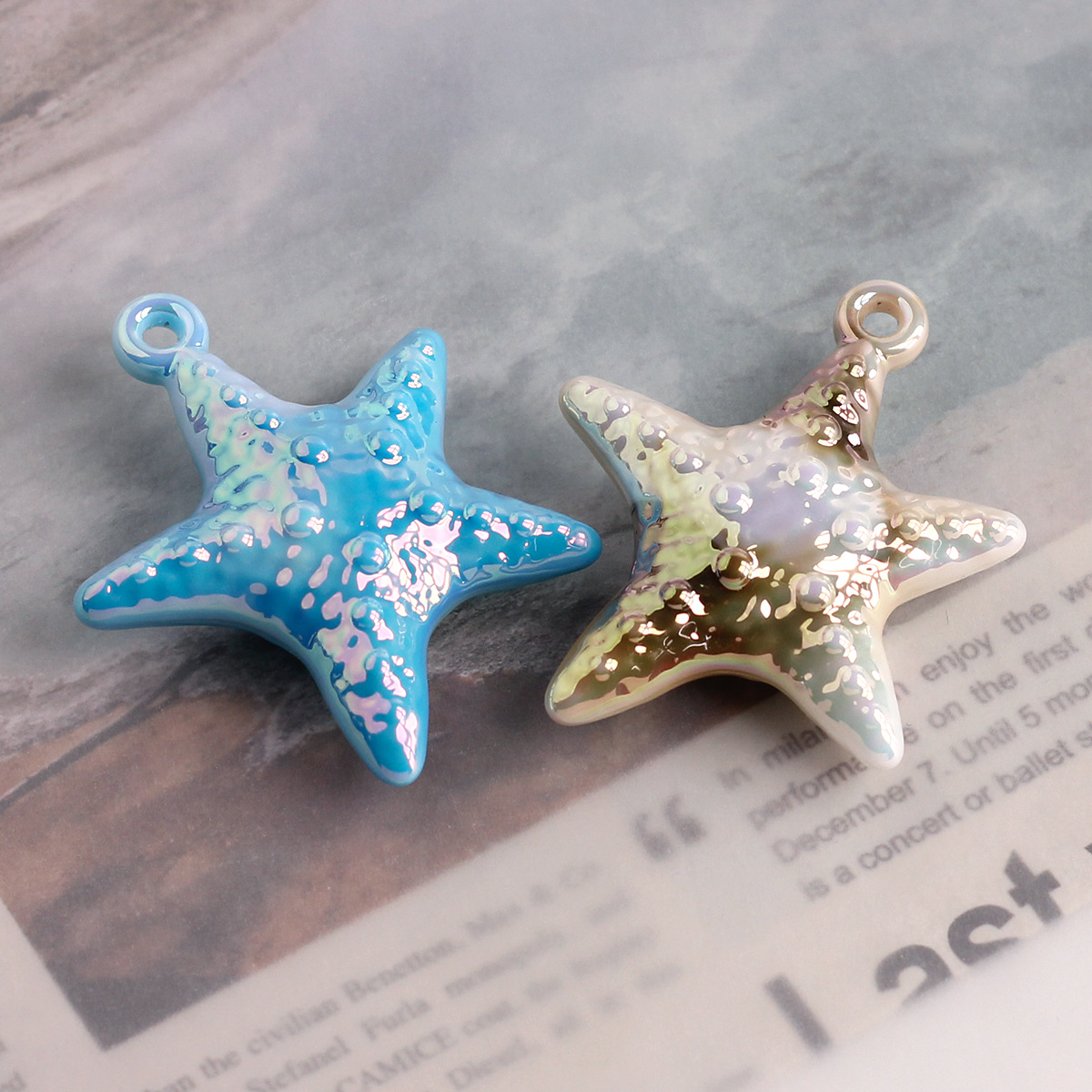 Charms Classification 1 Piece Acrylic Starfish Polished Pendant Charms
