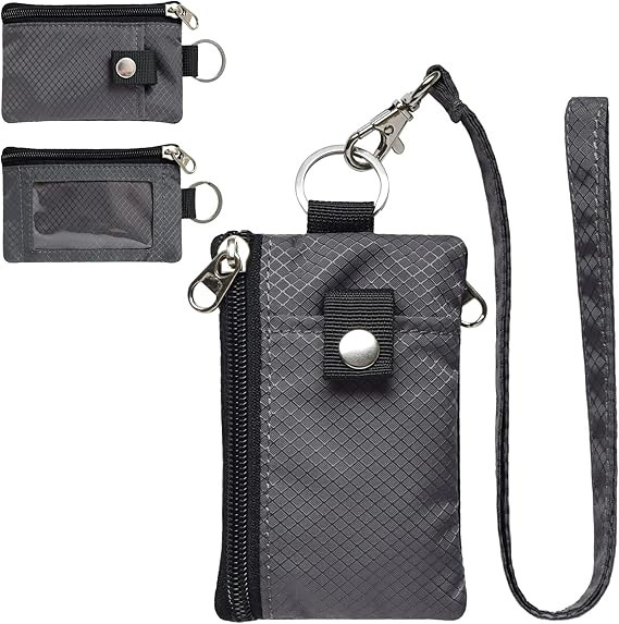 Cross-Border New Multifunctional Card Holder Keychain Rfid Anti-Theft Ultra-Thin Mini Wallet Compact Card Case Can Be Worn Around the Neck