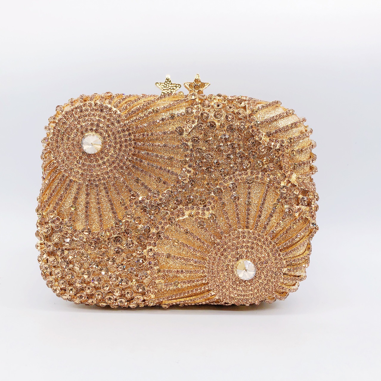Túi clutch dạ tiệc nạm kim cương xách tay đính đá lấp lánh — 44 chi tiết 8
