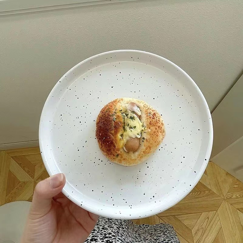 8inch 흰색 잉크 도트 트레이