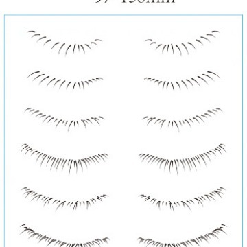 Etiqueta engomada creativa personalizada del tatuaje de la simulación de la pestaña inferior Pestañas postizas de transferencia de agua de parche de tatuaje de pestañas a la muestra de imagen