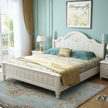 小美床田园全实木1.8米主卧双人床现代简约欧式韩式1.5公主床婚床
