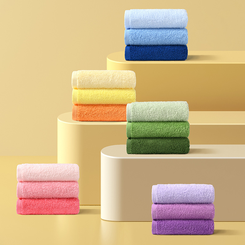 Gaoyang Pure Cotton Hotel Towels Wholesale, Thickened Full Cotton Absorbent Towels for Beauty Salons and Hotels, Customizable with Logo
