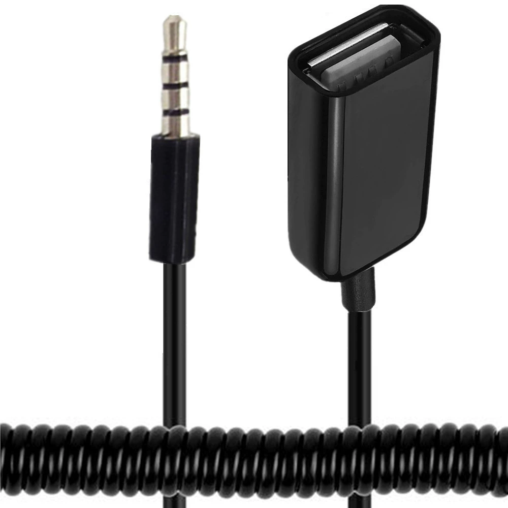 Расширяющаяся прямая линия к автомобильному AUX конвертеру USB кабель CD-устройства MP3 аудио кабель 3.5mm аудио AUX аудио кабель