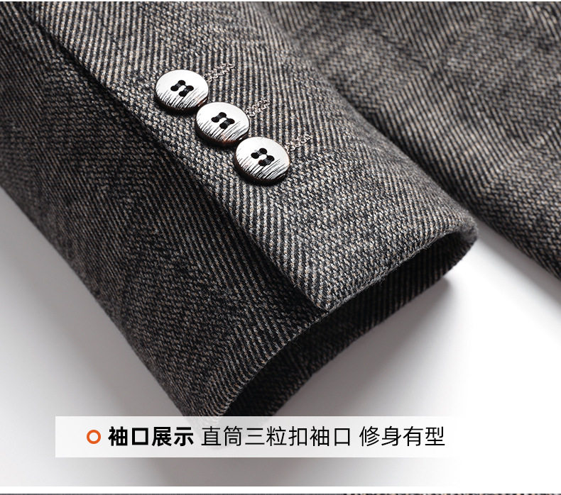 Áo vest nam dáng ôm vừa vặn, tay dài, chất len pha, không cần ủi, giặt máy được — Cà phê Jindian, thanh niên màu xám chi tiết 24