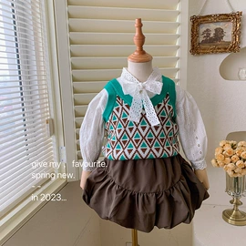 童连衣裙;童套装;普通外套