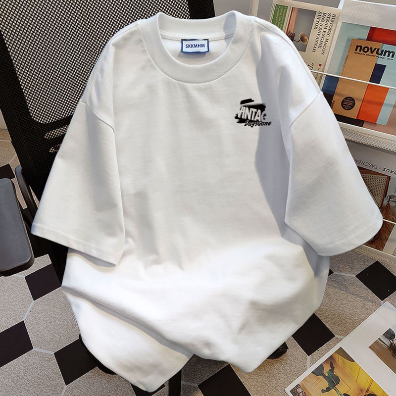 Retro cotton summer design short sleeve T-shirt