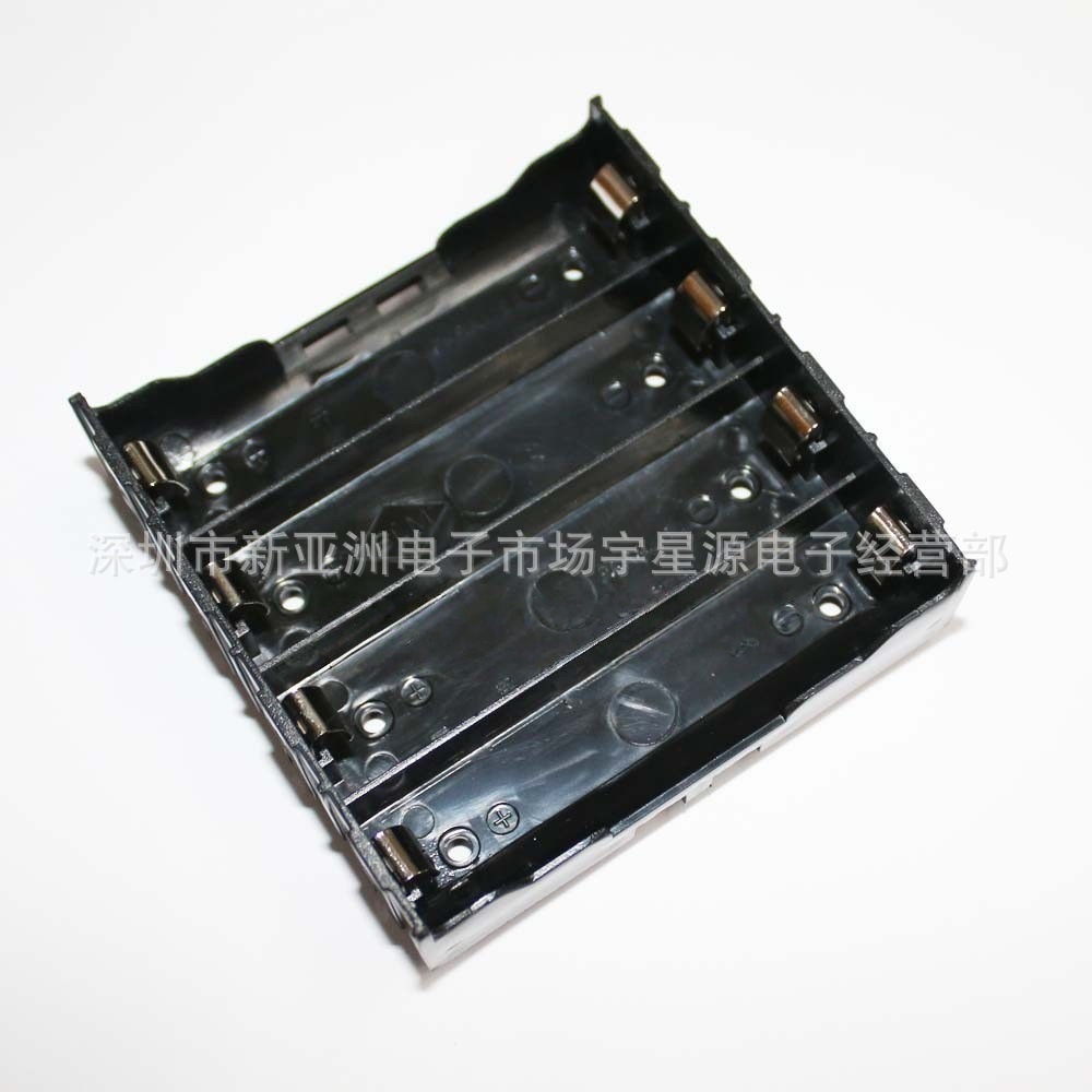 电池盒 四节五号带开关 带盖子 可装4节5号电池 带粗线