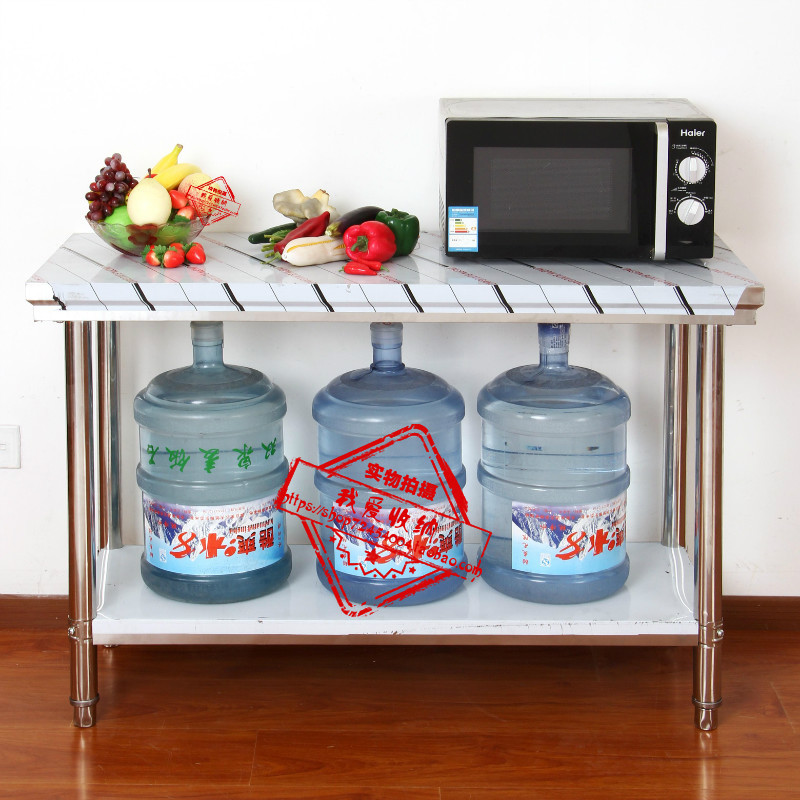 拆裝雙層不鏽鋼工作檯飯店三層廚房操作台工作桌打荷台打包裝台面